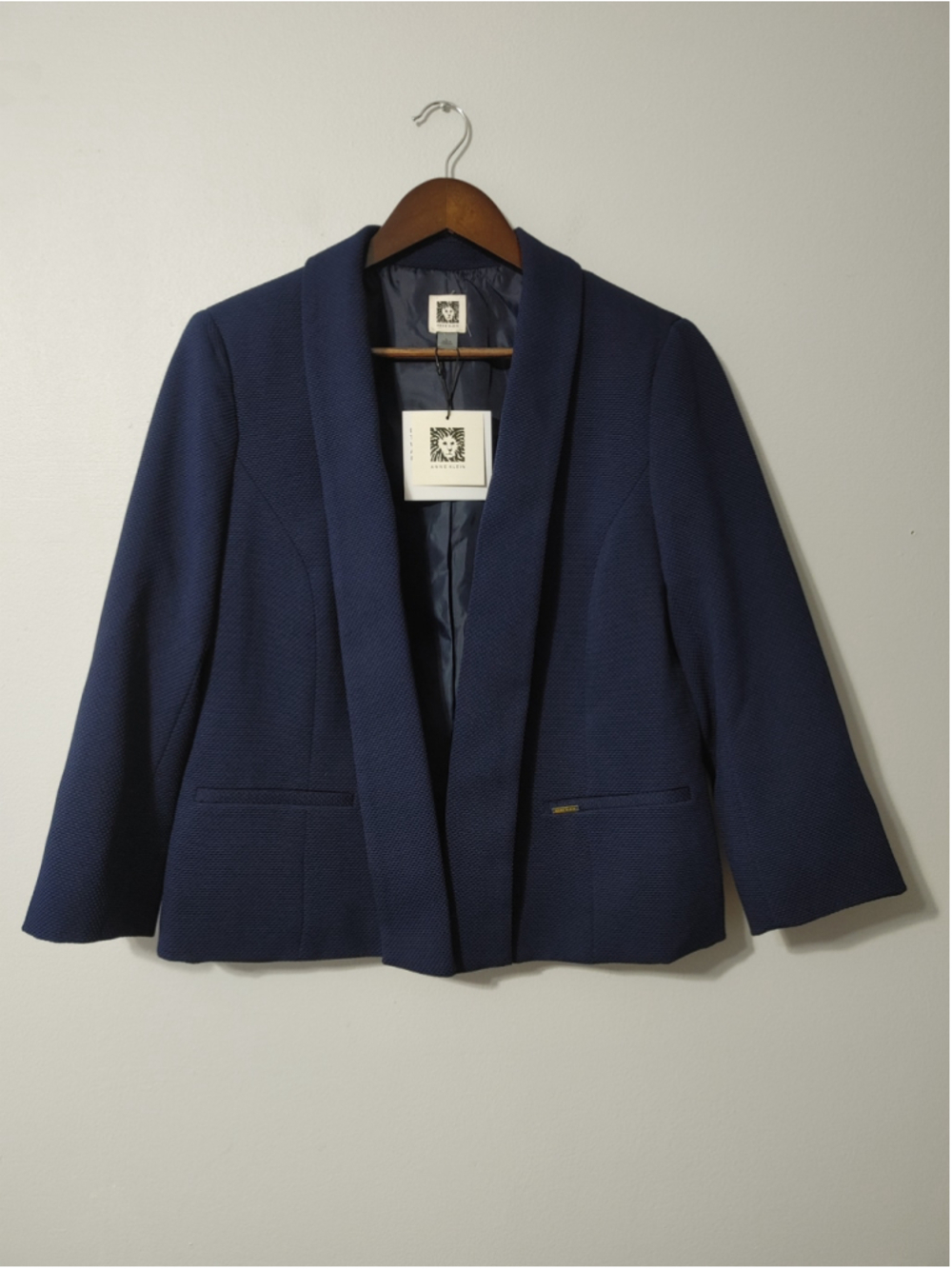 Women's Anne Klein Navy Blazer Jacket Size M